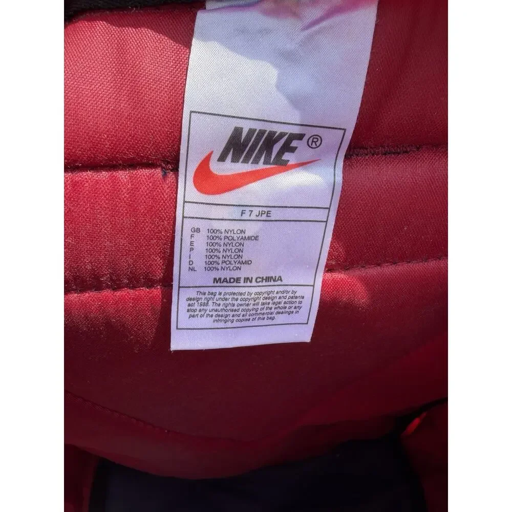 Nike Vintage Nylon Backpack White Tag Just Do It Blue Red Rare